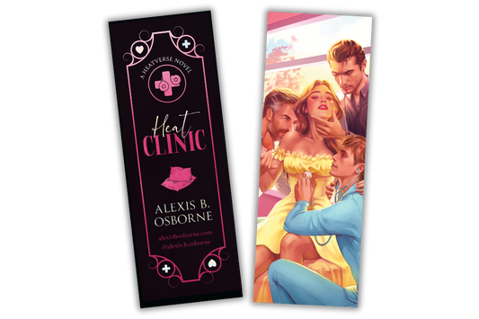 Two printed bookmarks, one to match the discreet jacket and one to match the illustrated jacket.